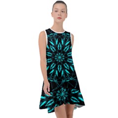 Digital Handdraw Floral Frill Swing Dress by Sparkle