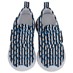 Blue Hearts Kids  Velcro No Lace Shoes by designsbymallika