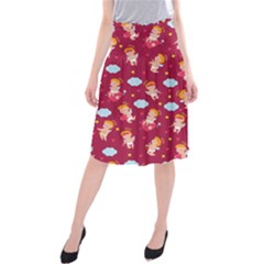 Cupid Love Midi Beach Skirt by designsbymallika