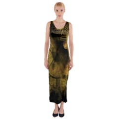 Surreal Steampunk Queen From Fonebook Fitted Maxi Dress by 2853937