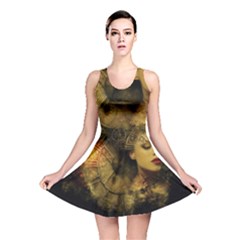 Surreal Steampunk Queen From Fonebook Reversible Skater Dress by 2853937