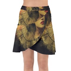 Surreal Steampunk Queen From Fonebook Wrap Front Skirt by 2853937