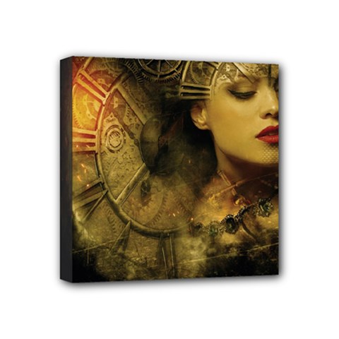 Surreal Steampunk Queen From Fonebook Mini Canvas 4  X 4  (stretched) by 2853937
