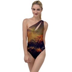 Tiger King In A Fantastic Landscape From Fonebook To One Side Swimsuit by 2853937