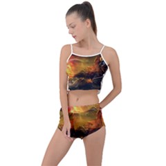 Tiger King In A Fantastic Landscape From Fonebook Summer Cropped Co-ord Set by 2853937