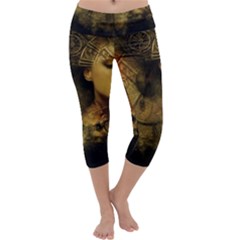 Surreal Steampunk Queen From Fonebook Capri Yoga Leggings by 2853937