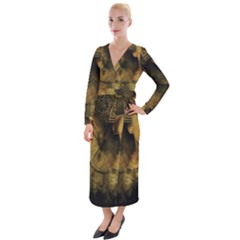Surreal Steampunk Queen From Fonebook Velvet Maxi Wrap Dress by 2853937