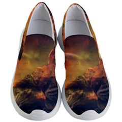 Tiger King In A Fantastic Landscape From Fonebook Women s Lightweight Slip Ons by 2853937