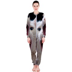 Wow Kitty Cat From Fonebook Onepiece Jumpsuit (ladies)  by 2853937
