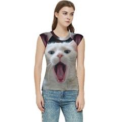 Wow Kitty Cat From Fonebook Women s Raglan Cap Sleeve Tee by 2853937