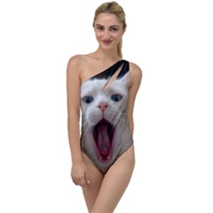 Wow Kitty Cat From Fonebook To One Side Swimsuit by 2853937