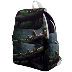 Wooden Child Resting On A Tree From Fonebook Top Flap Backpack by 2853937