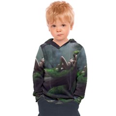 Wooden Child Resting On A Tree From Fonebook Kids  Overhead Hoodie