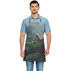 Wooden Child Resting On A Tree From Fonebook Kitchen Apron by 2853937