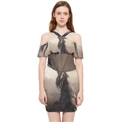 Lord Of The Dragons From Fonebook Shoulder Frill Bodycon Summer Dress by 2853937