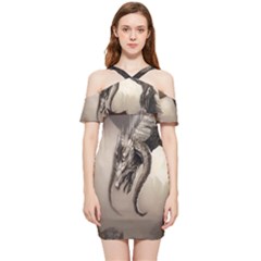 Lord Of The Dragons From Fonebook Shoulder Frill Bodycon Summer Dress by 2853937