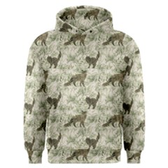 Botanical Cats Pattern Men s Overhead Hoodie by Abe731