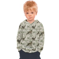 Botanical Cats Pattern Kids  Overhead Hoodie by Abe731