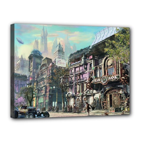 Steampunk Town  Canvas 16  X 12  (stretched) by 2853937