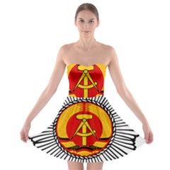 Volkspolizei Emblem Strapless Bra Top Dress by abbeyz71