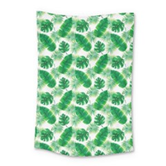 Tropical Leaf Pattern Small Tapestry