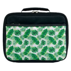 Tropical Leaf Pattern Lunch Bag by Dutashop