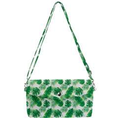Tropical Leaf Pattern Removable Strap Clutch Bag by Dutashop