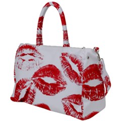 Red Lipsticks Lips Make Up Makeup Duffel Travel Bag
