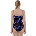 Blue Thunder at night, Colorful Lightning graphic Sweetheart Tankini Set View2