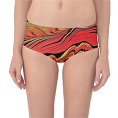 Warrior s Spirit  Mid-waist Bikini Bottoms by BrenZenCreations