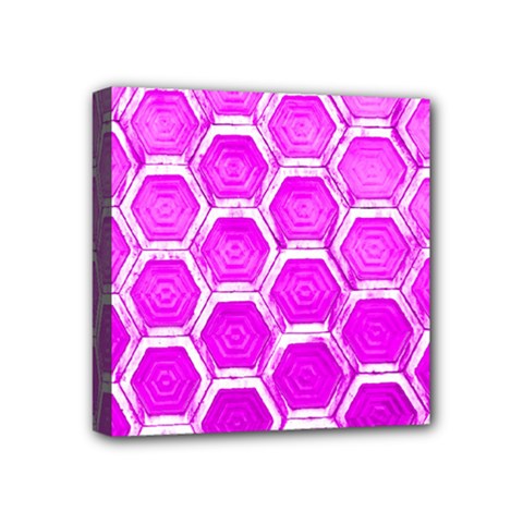 Hexagon Windows Mini Canvas 4  X 4  (stretched) by essentialimage