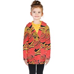Warrior Spirit Kids  Double Breasted Button Coat by BrenZenCreations