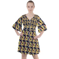 Digital Art Boho Button Up Dress by Sparkle