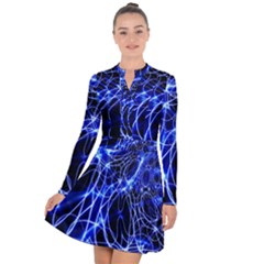 Lines Flash Light Mystical Fantasy Long Sleeve Panel Dress