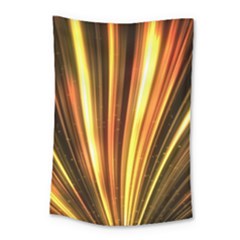 Energy Flash Futuristic Glitter Small Tapestry by Dutashop