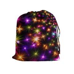 Star Colorful Christmas Abstract Drawstring Pouch (xl)