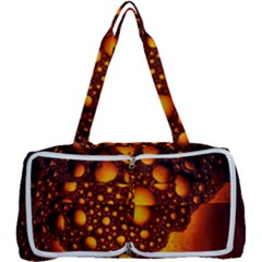 Bubbles Abstract Art Gold Golden Multi Function Bag