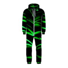 Green Light Painting Zig-zag Hooded Jumpsuit (kids)