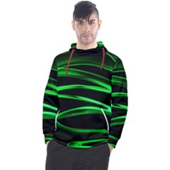 Green Light Painting Zig-zag Men s Pullover Hoodie
