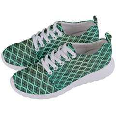 Pattern Texture Geometric Pattern Green Men s Lightweight Sports Shoes by Dutashop