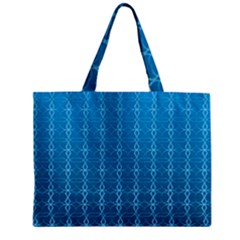 Background Texture Pattern Blue Zipper Mini Tote Bag