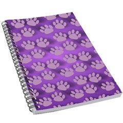 Pattern Texture Feet Dog Purple 5 5  X 8 5  Notebook by Dutashop