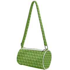 Green Pattern Ornate Background Mini Cylinder Bag