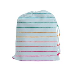 Crayon Background School Paper Drawstring Pouch (xl) by Dutashop