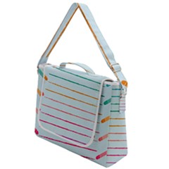 Crayon Background School Paper Box Up Messenger Bag by Dutashop