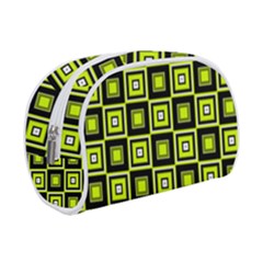Green Pattern Square Squares Make Up Case (small) by Dutashop