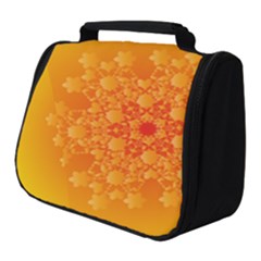 Fractal Yellow Orange Full Print Travel Pouch (small) by Dutashop