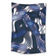 Structure Blue Background Large Tapestry