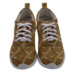 Gold Background Modern Athletic Shoes