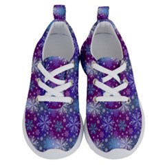 Snow Blue Purple Tulip Running Shoes by Dutashop